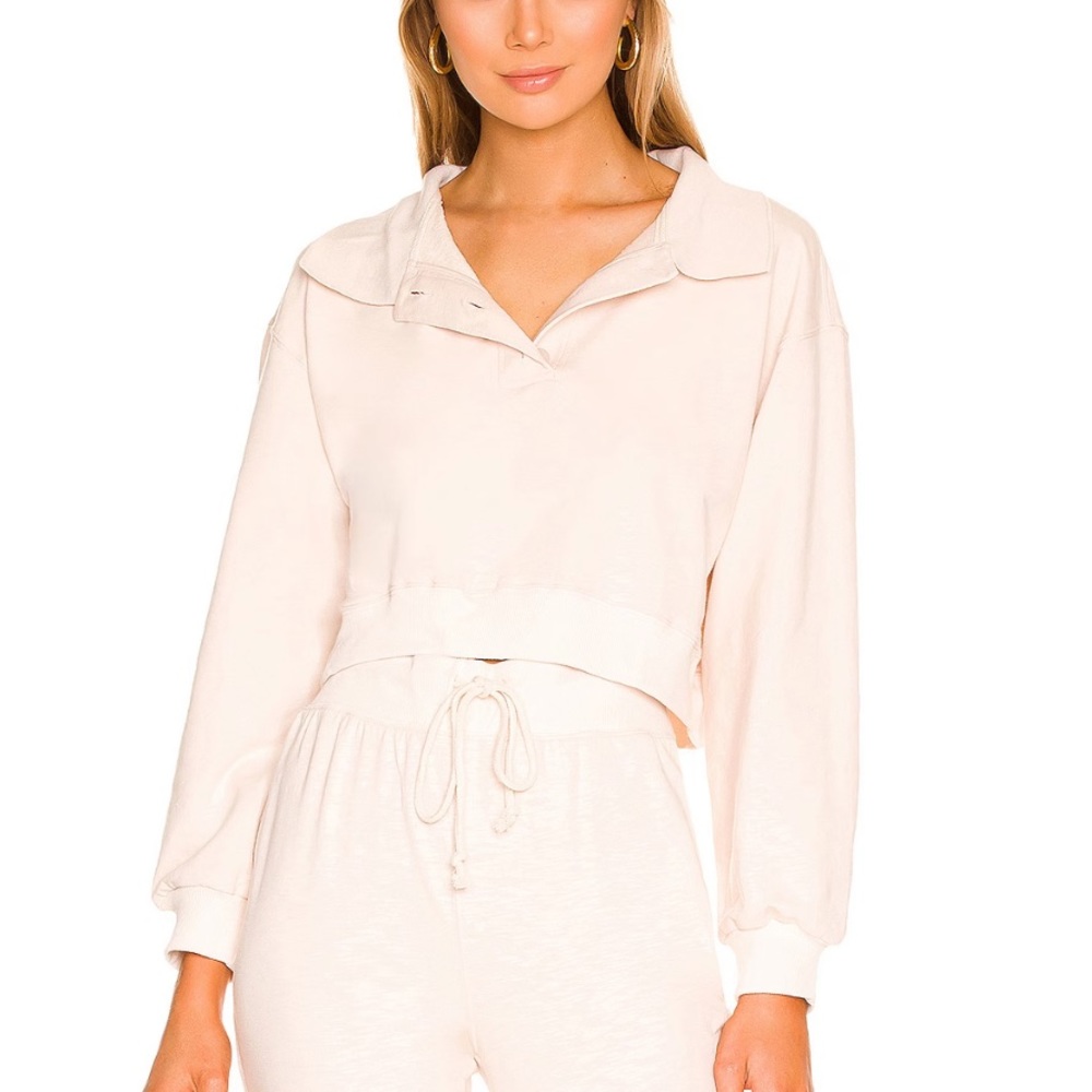 NWT L*SPACE Livin' Is Easy Pullover in Tapioca Sz S